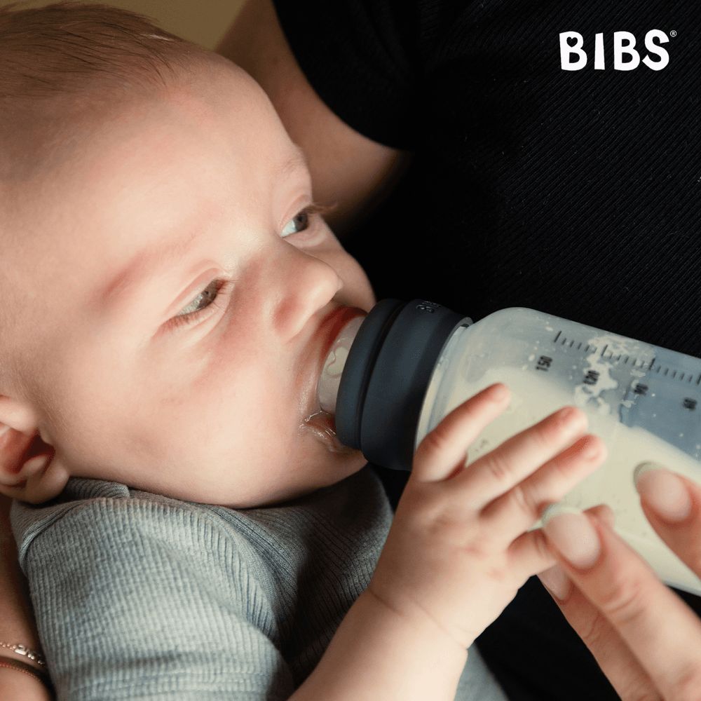 Bibs - Silicone Baby Bottle Nipple Fast Flow Pack of 2 - 6M+