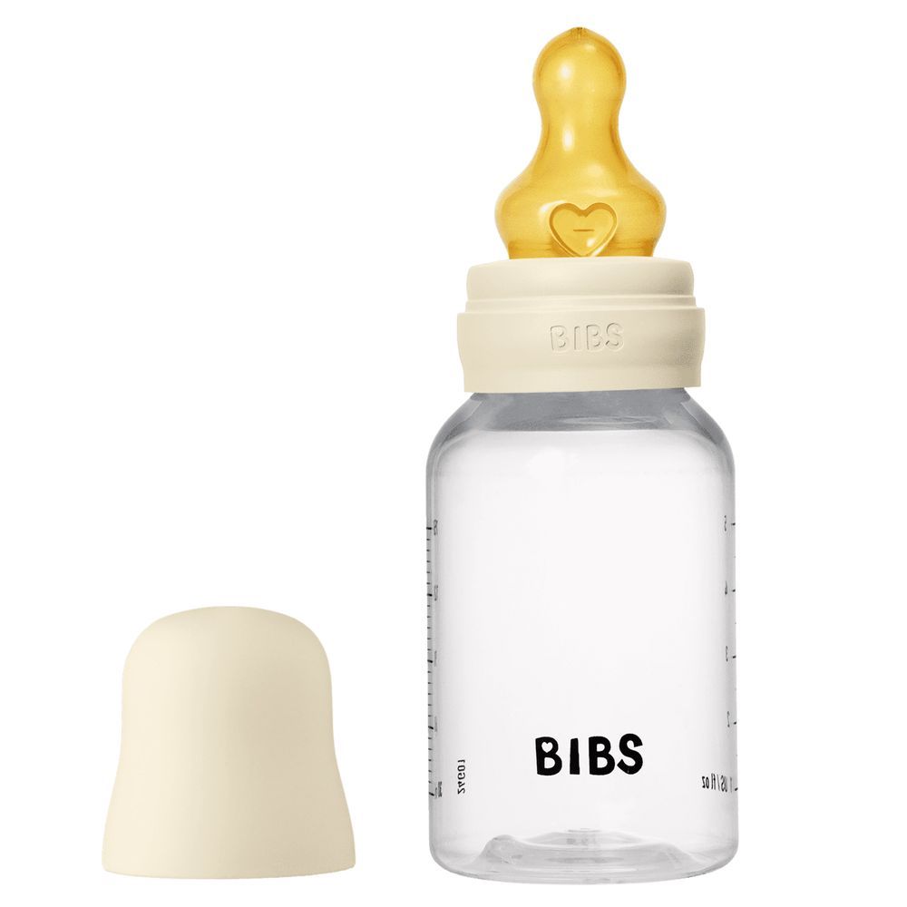 Bibs - Latex Nipple Baby Bottle Slow Flow - 0-3M - 150ml - Ivory