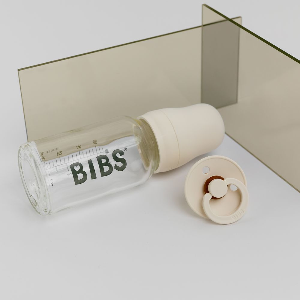 Bibs - Latex Nipple Baby Bottle Slow Flow - 0-3M - 150ml - Ivory