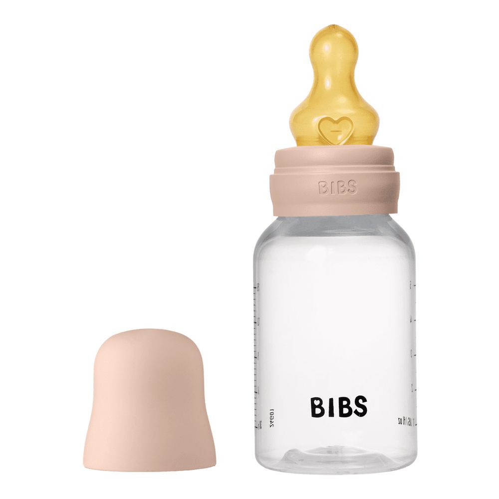 Bibs - Latex Nipple Baby Bottle Slow Flow - 0-3M - 150ml - Blush