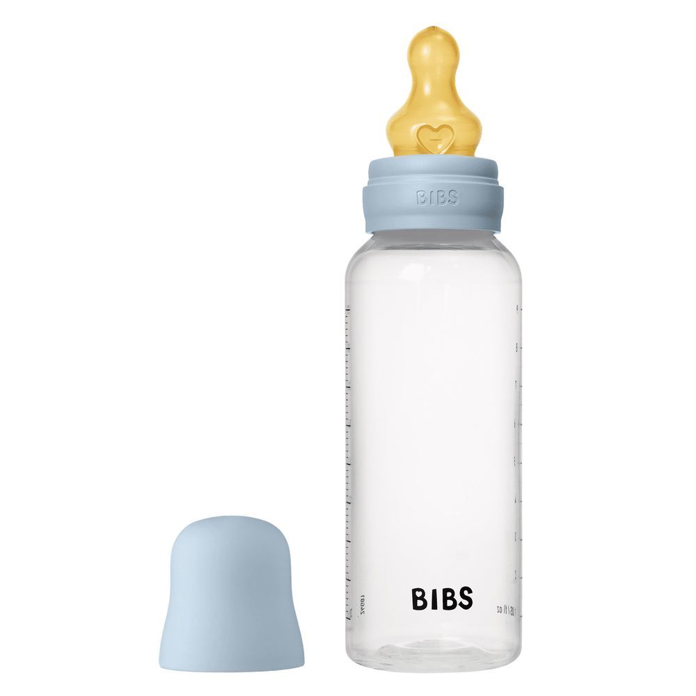 Bibs - Latex Nipple Baby Bottle Medium Flow - 3-6M - 270ml - Blue