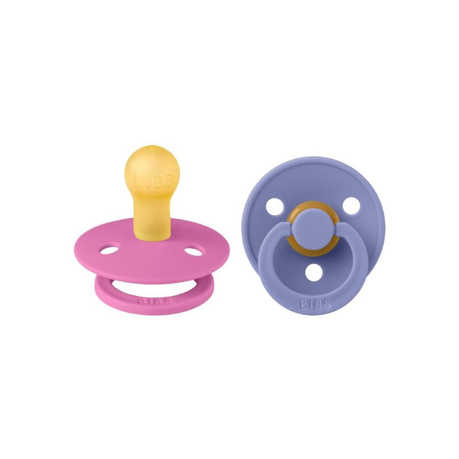 Bibs - Colour Pacifier - Bubblegum/Peri - Size 1 - 2pcs