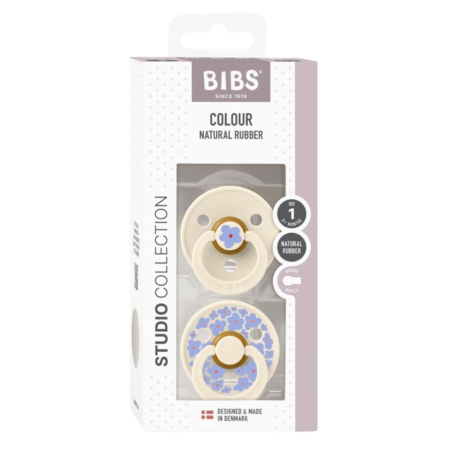 Bibs - Studio Colour Pacifier - Jasmine Ivory Mix - Size 1 - 2pcs