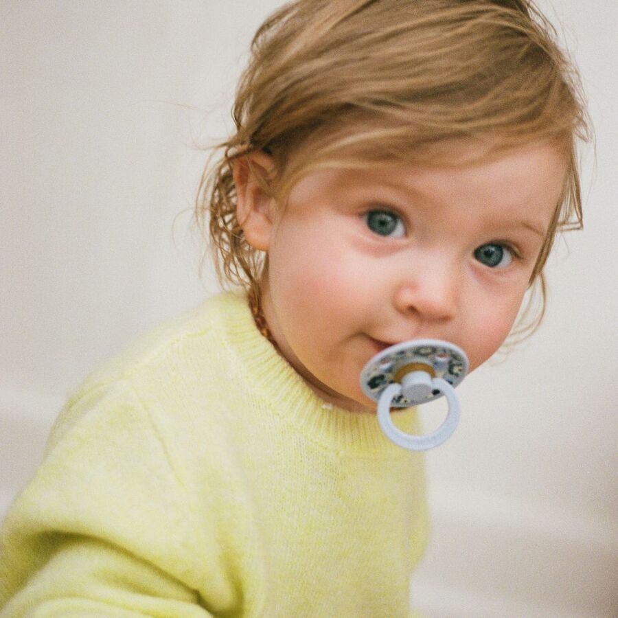 Bibs - Liberty Colour Bobo Pacifier - Size 2 - Dusty Blue Mix - 2 Pcs