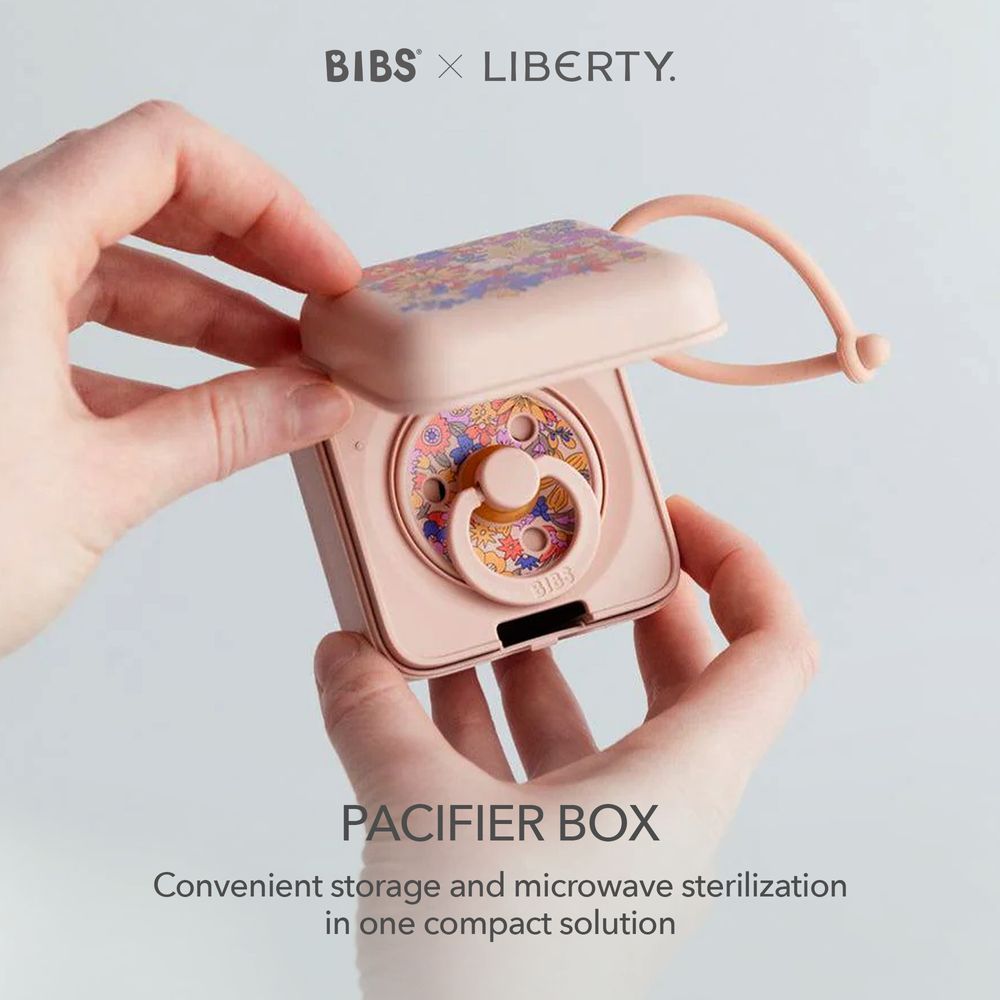 Bibs - June Blossom Design X Liberty Pacifier Box - Blush