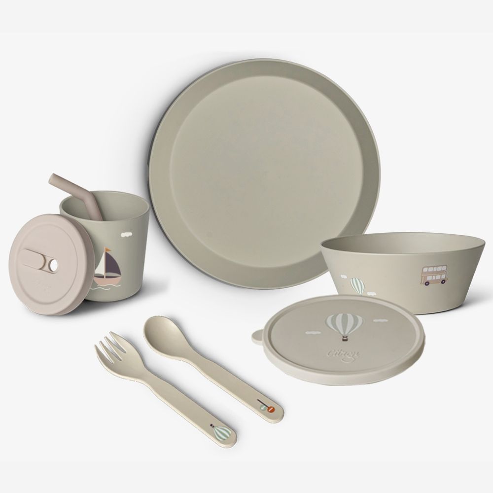 Citron - Tableware Set And Covers Bundle - Vehicles