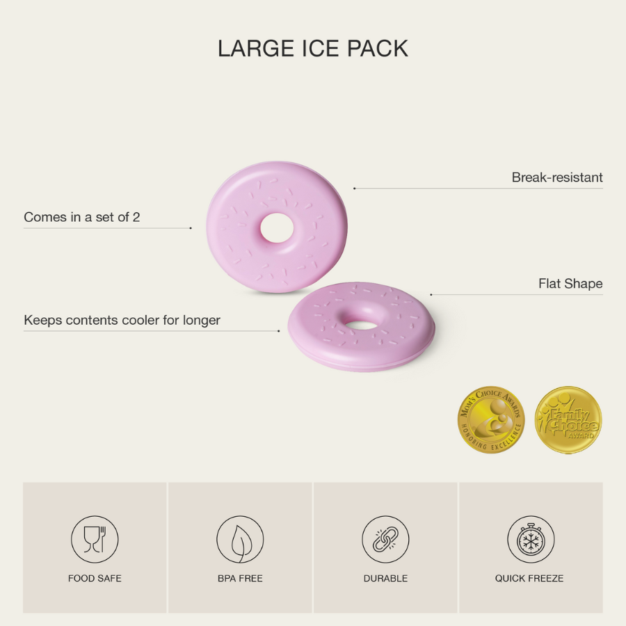 Citron - Large Ice Packs - Doughnut - Pack of 2