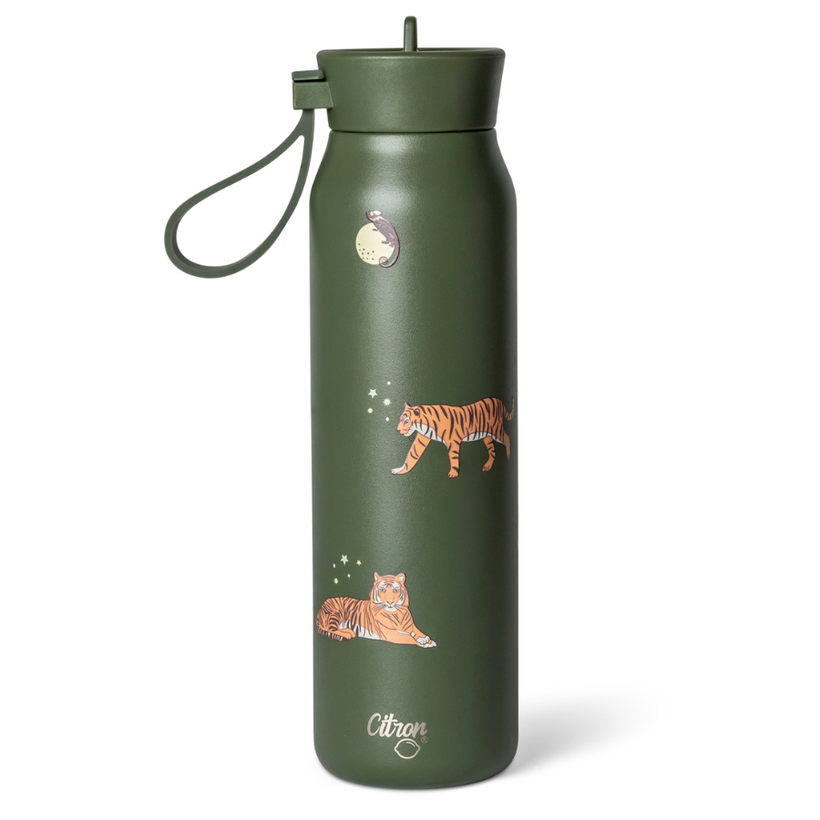 Citron - Stainless Steel Water Bottle - Tiger - 350 ml