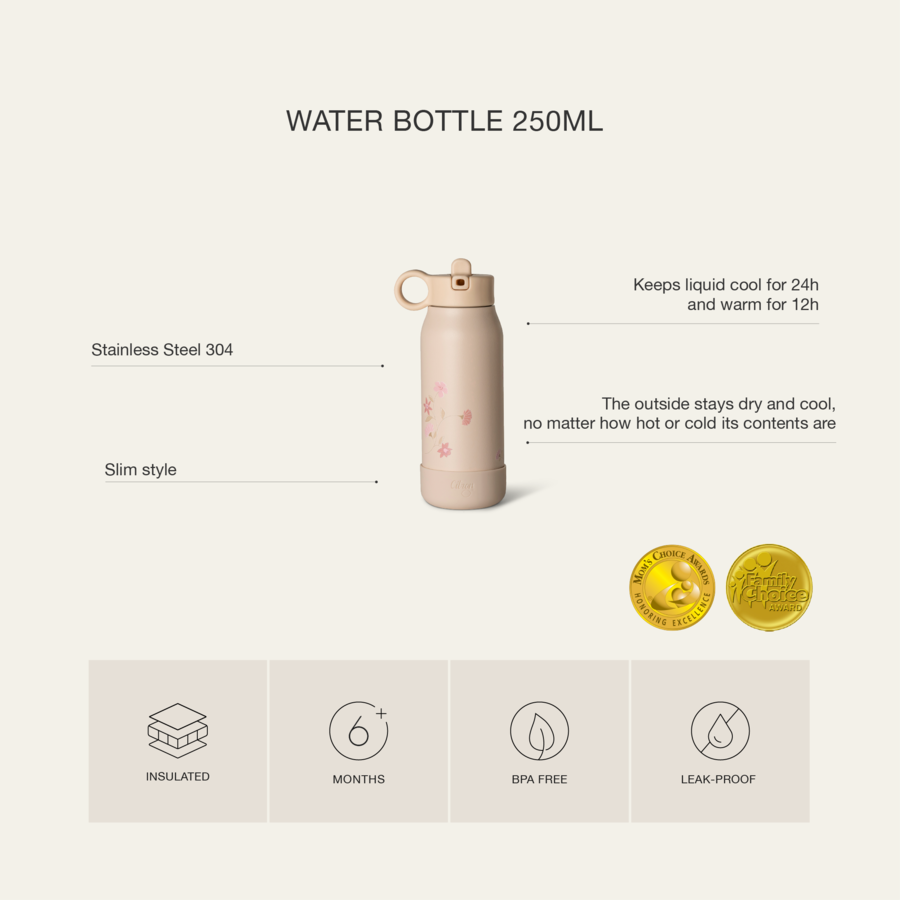 Citron - Stainless Steel Water Bottle - 250ml - Ballerina