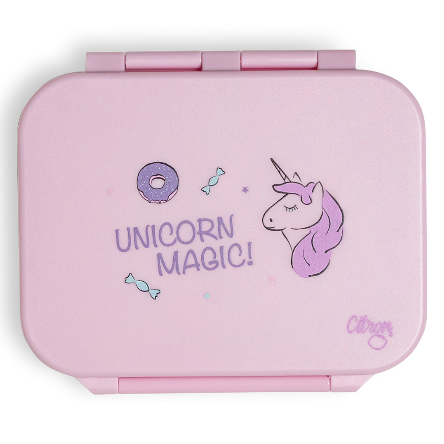 Citron - 3-Compartment Tritan Snack Box - Stormy Unicorn