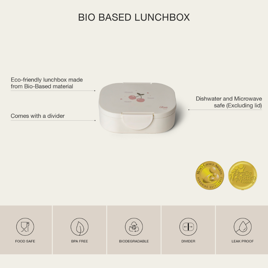 Citron - 2 Compartment Bio Based Lunch Box - Swan