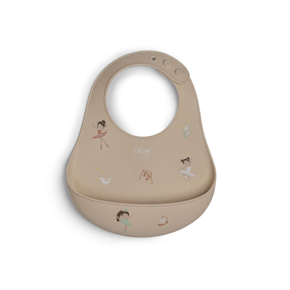 Citron - Silicone Bib - Ballerina - Beige