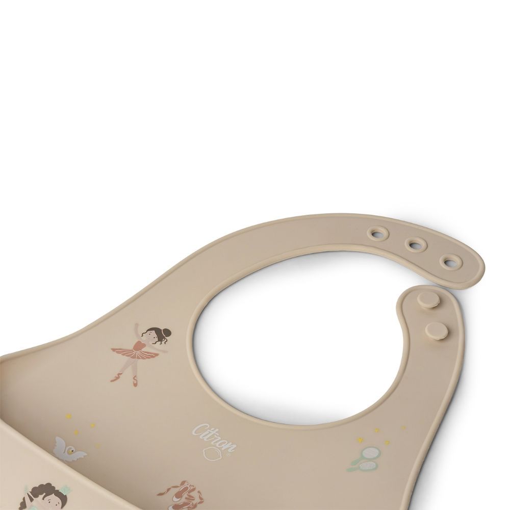 Citron - Silicone Bib - Ballerina - Beige