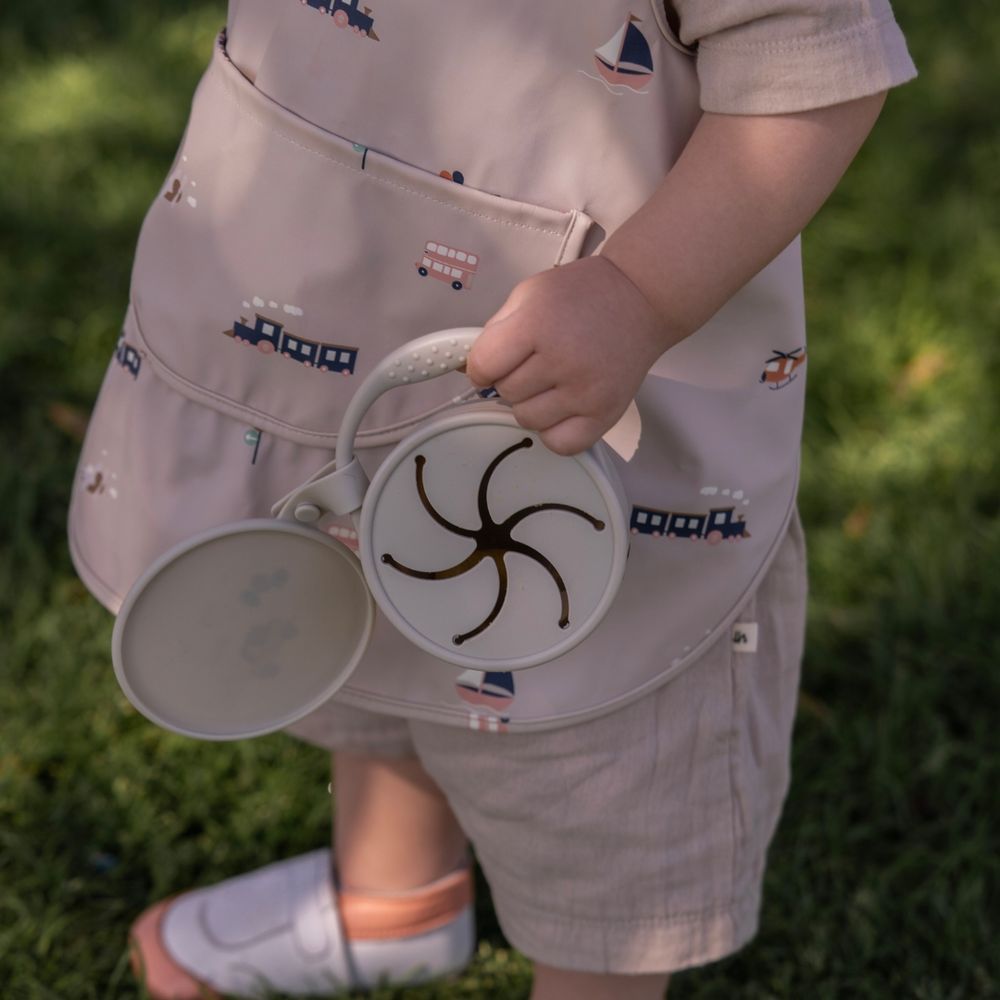 Citron - Apron Bib - Vehicles - Beige