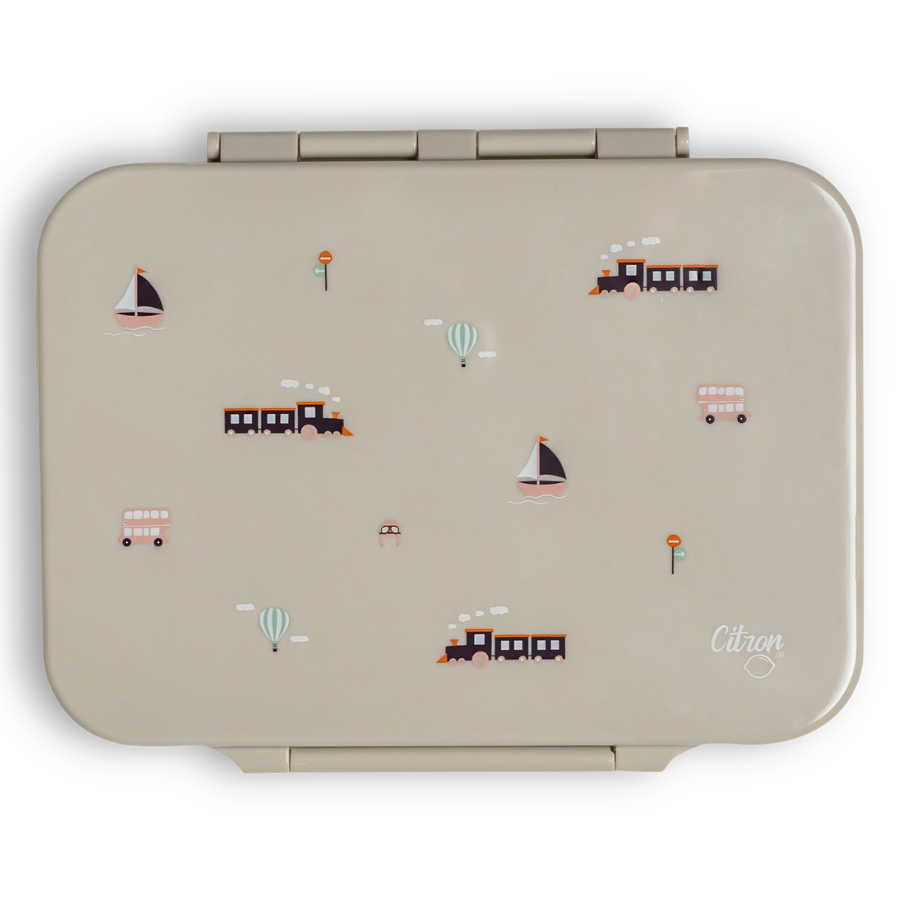 Citron - 4-Compartment Tritan Lunch Box - Vehicles