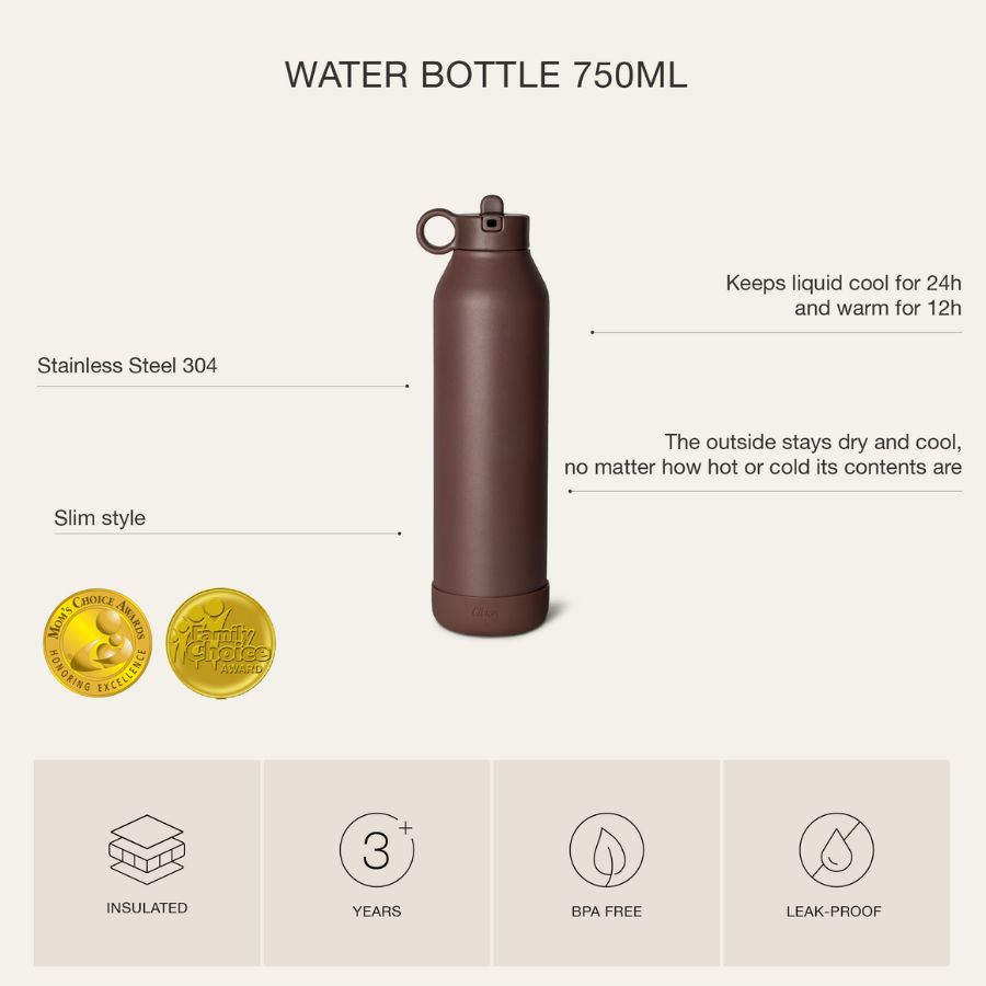 Citron - Stainless Steel Water Bottle - Tiger - 750 ml