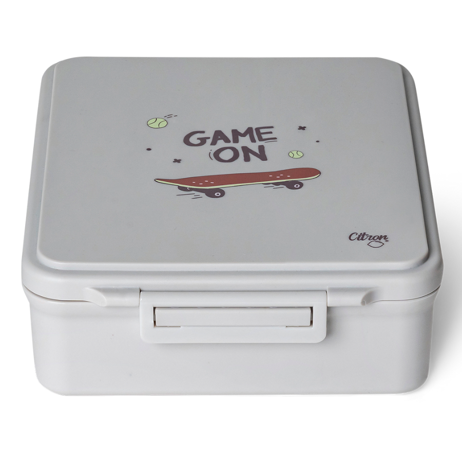 Citron - Grand 4-Compartment Lunch Box With Food Jar - Cool Kid