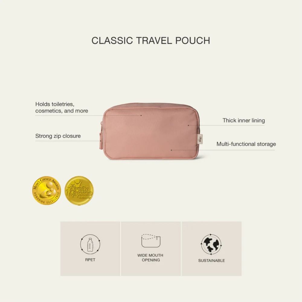 Citron - Classic Travel Pouch - Blush Pink