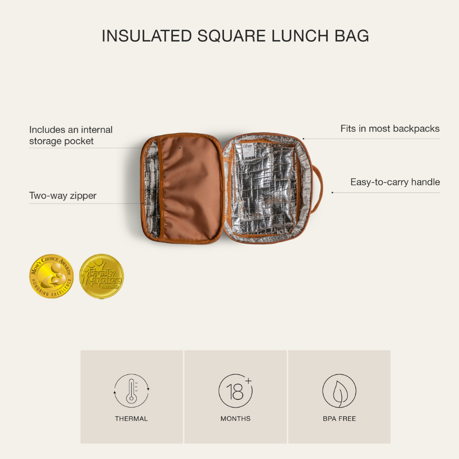 Citron - Insulated Square Lunch Bag - Cool Kid