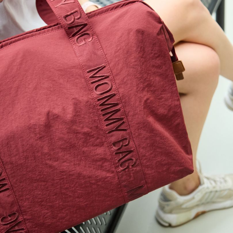 Childhome - Signature Urban Mommy Bag - Burgundy