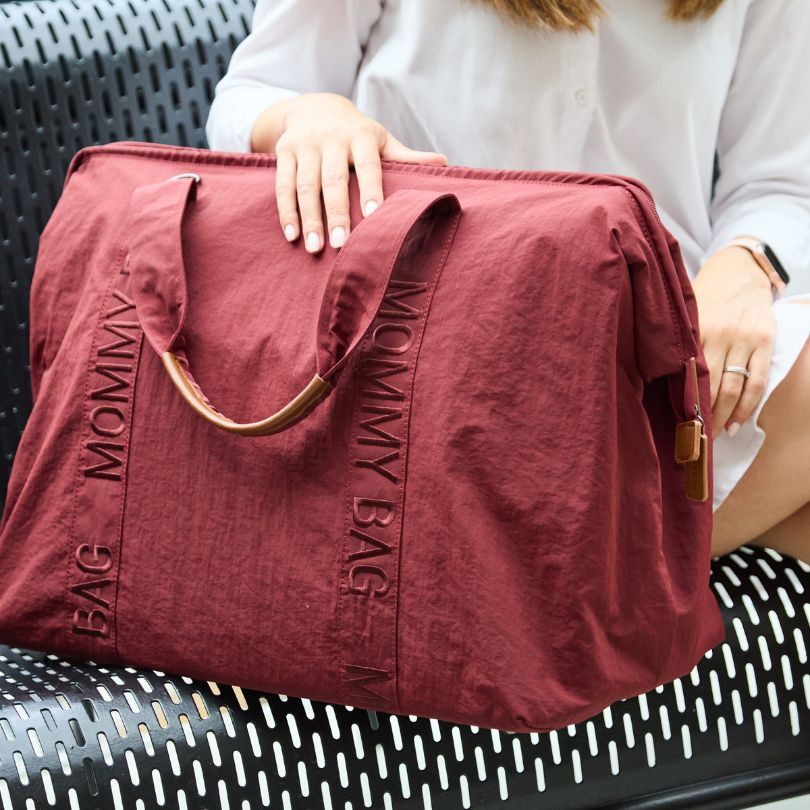 Childhome - Signature Urban Mommy Bag - Burgundy