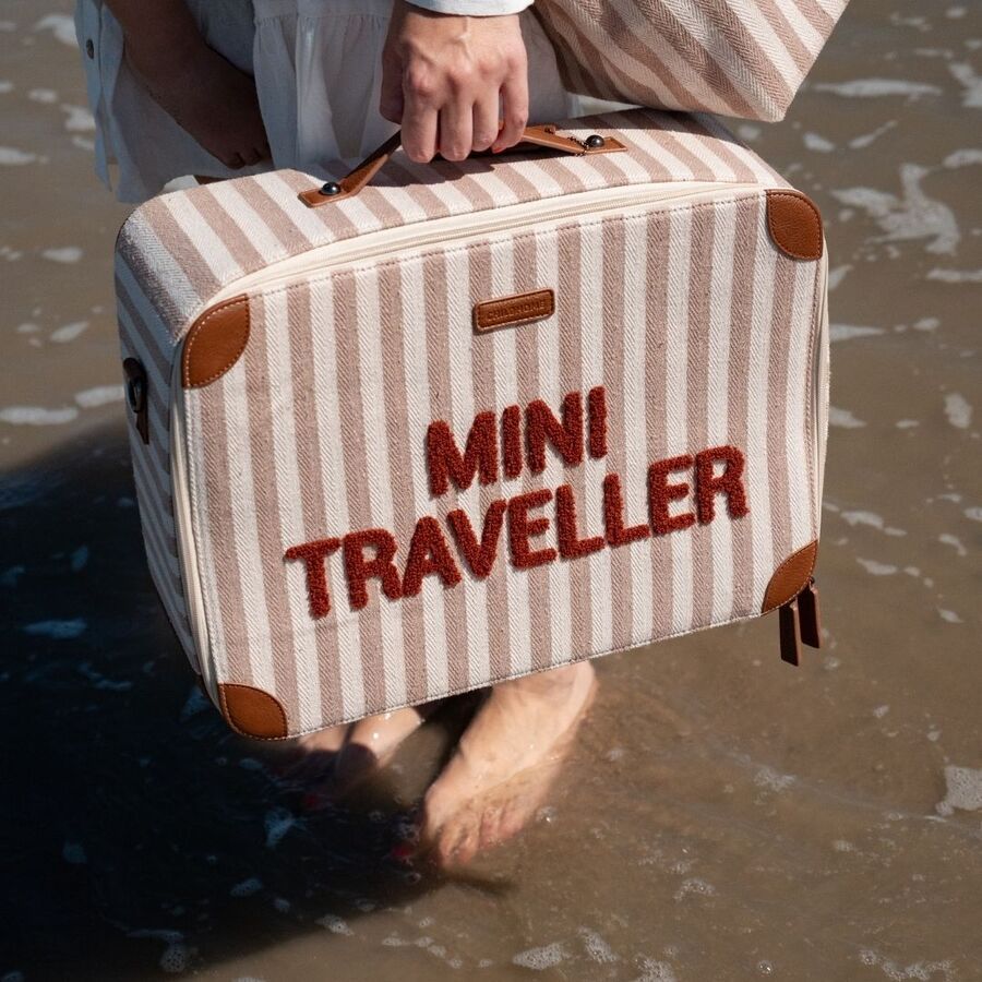 Childhome - Mini Traveller Kids Suitcase - Nude/Terracotta