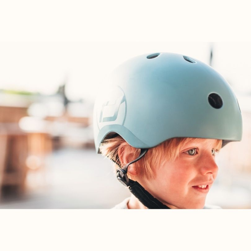 Scoot & Ride - Adjustable Baby Safety Helmet - Olive - XXS-S