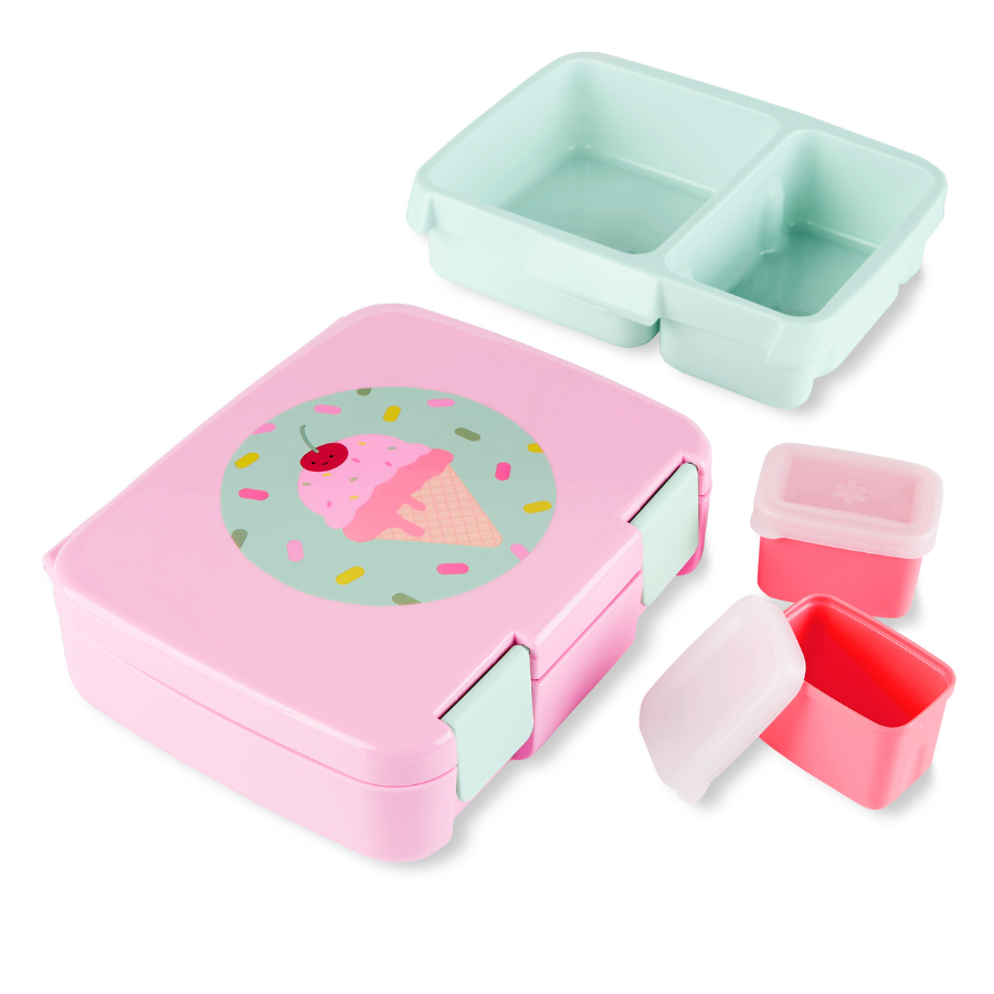 Skiphop - 2 Compartments Spark Style Bento Box - Ice Cream