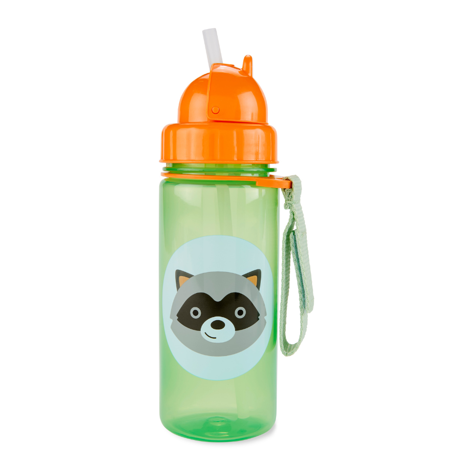 Skiphop - Zoo Straw Bottle - Raccoon