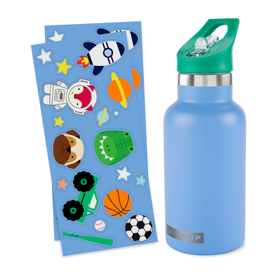 Skiphop - Stainless Steel Canteen Bottle - Blue