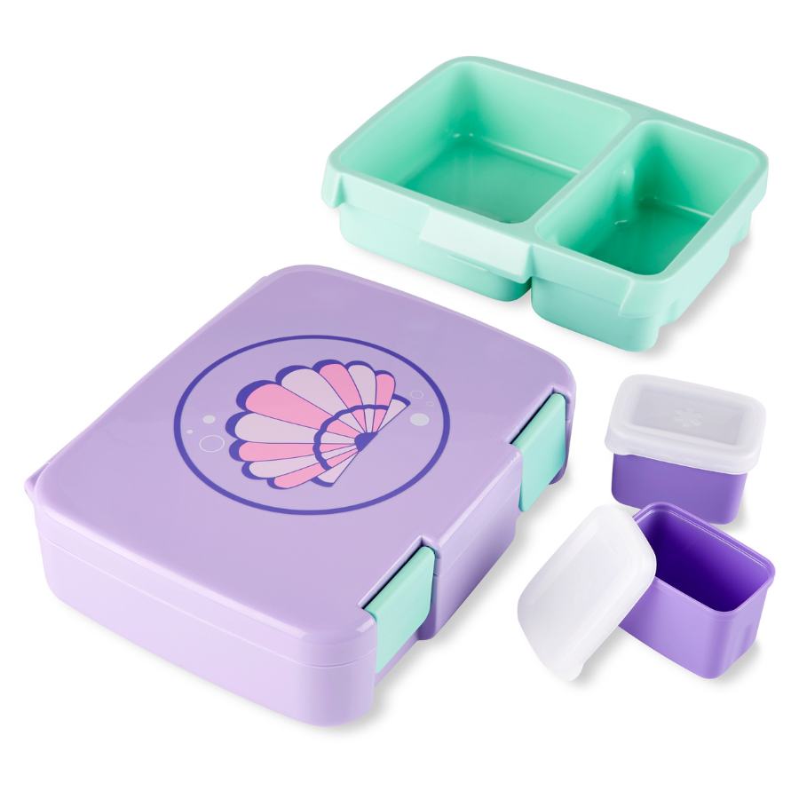 Skiphop - 2 Compartments Spark Style Bento Box - Seashell