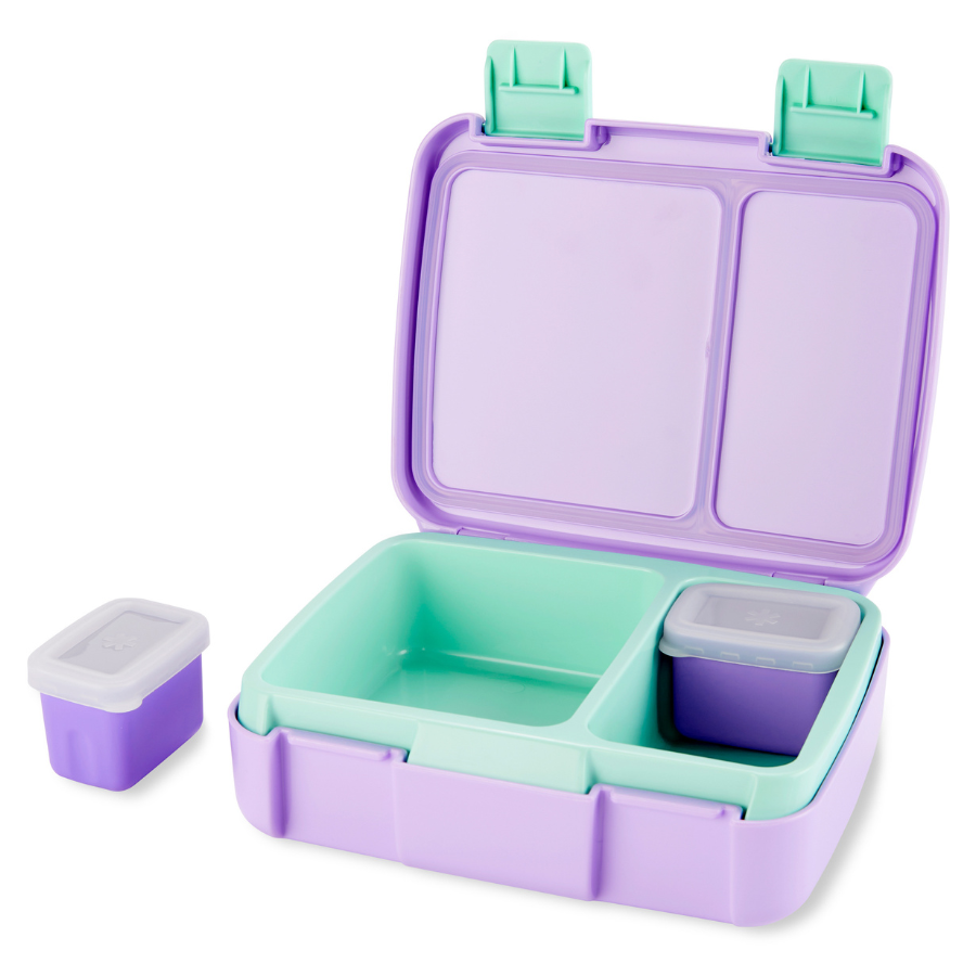 Skiphop - 2 Compartments Spark Style Bento Box - Seashell