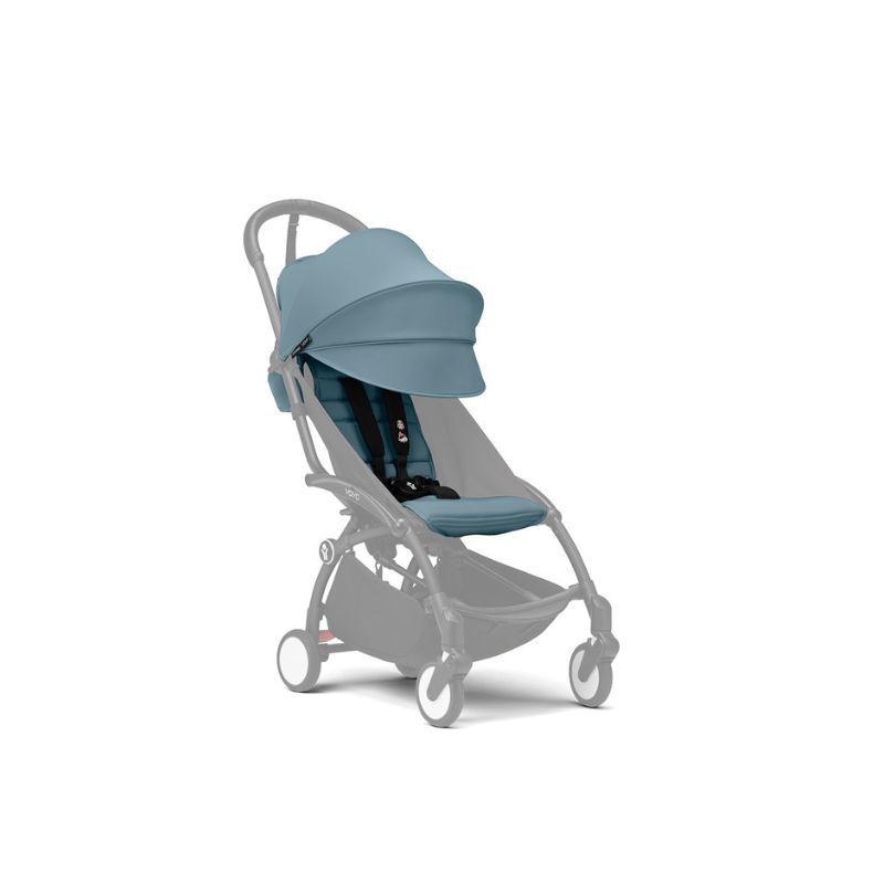 Stokke - Yoyo 6 Plus Color Pack Stroller Seat And Canopy Only - Aqua