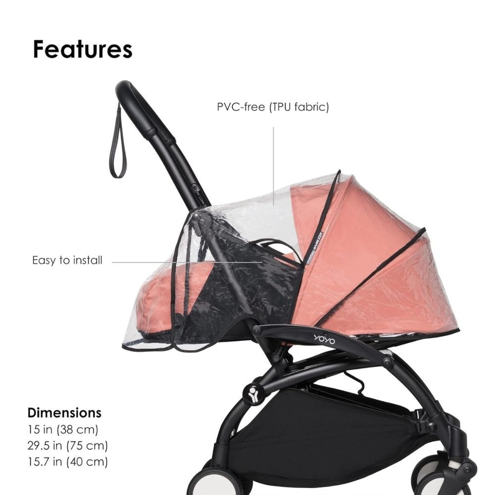 Stokke - YOYO 0+ Stroller Rain Cover Only - Clear