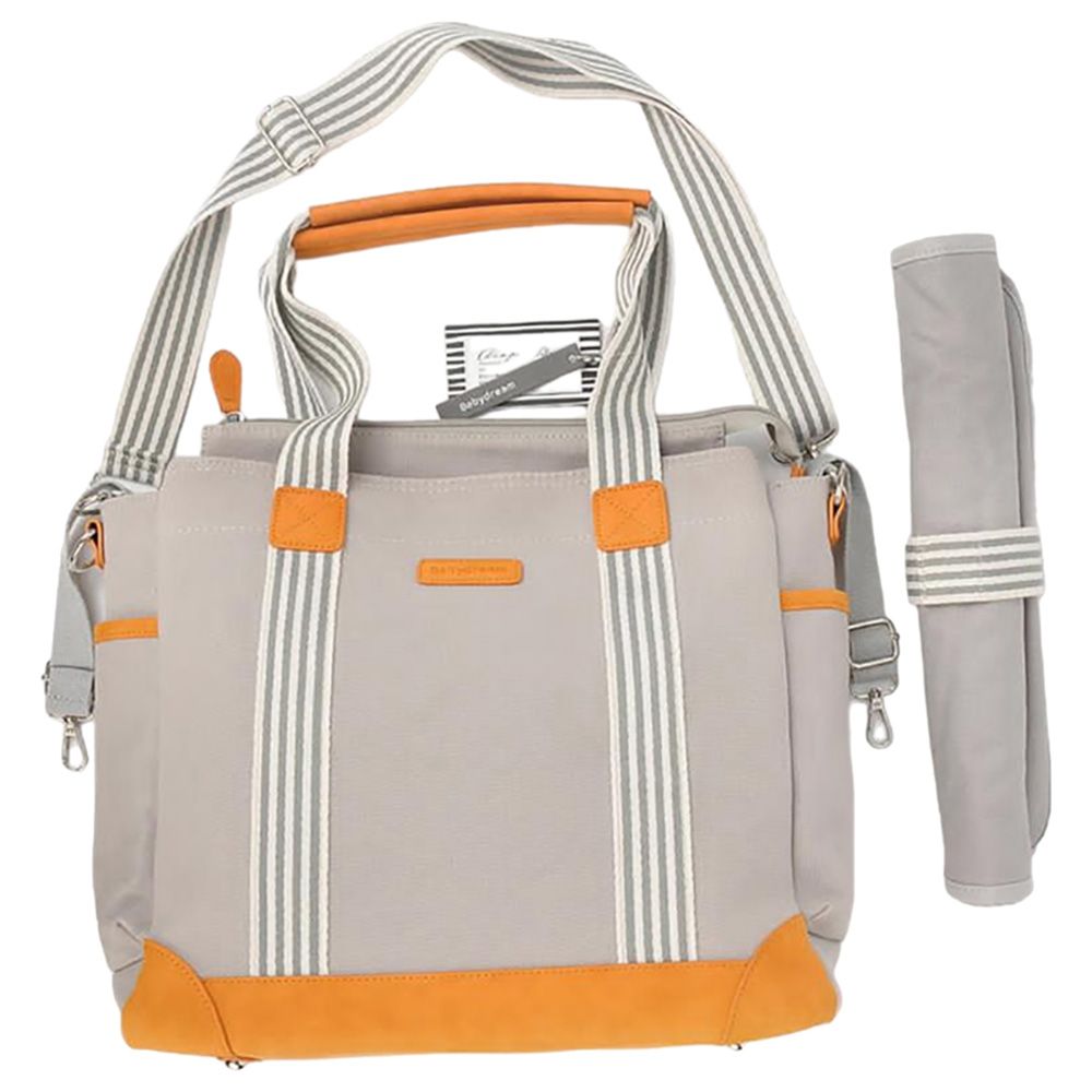 Baby Dream - Premium Diaper Bag - Grey