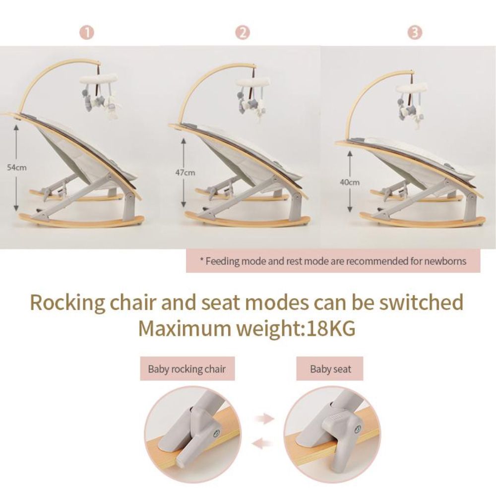 Baby Dream - 2-In-1 Wooden Rocker