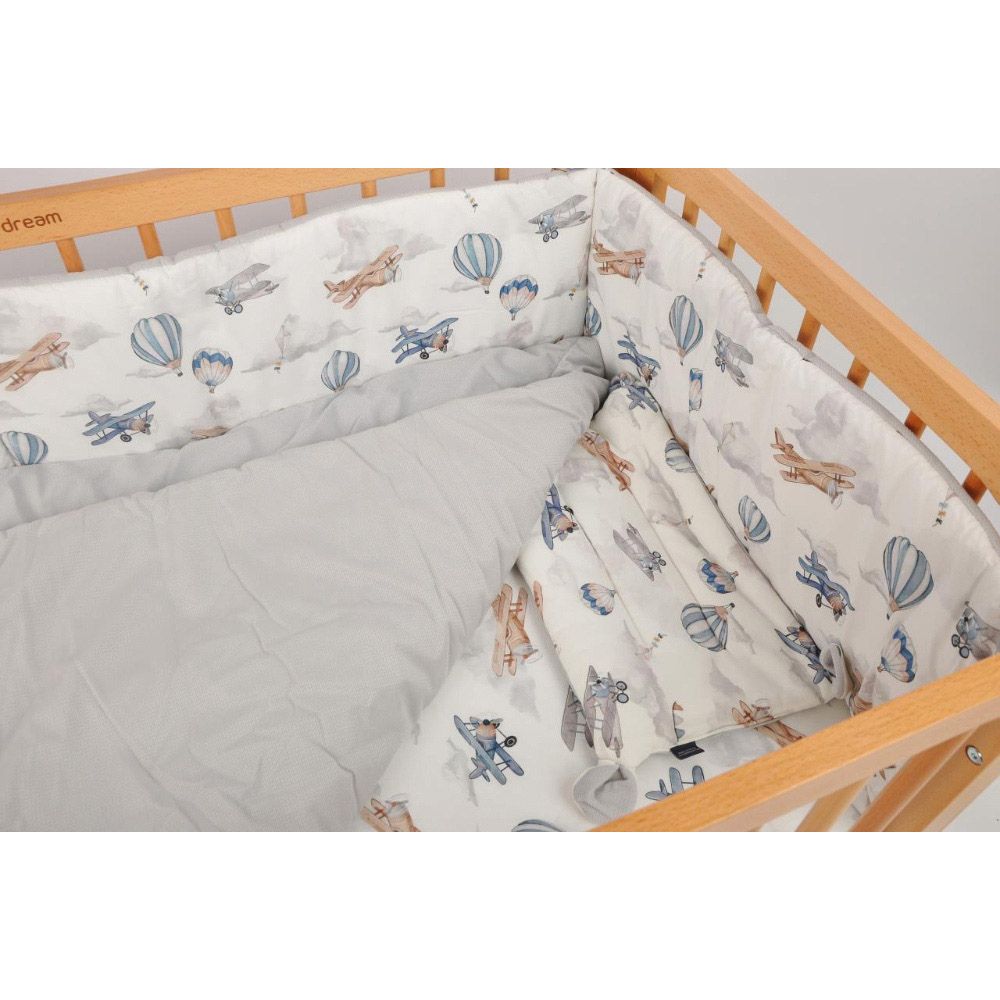 Baby Dream - Set For Crib - 4pcs - Grey