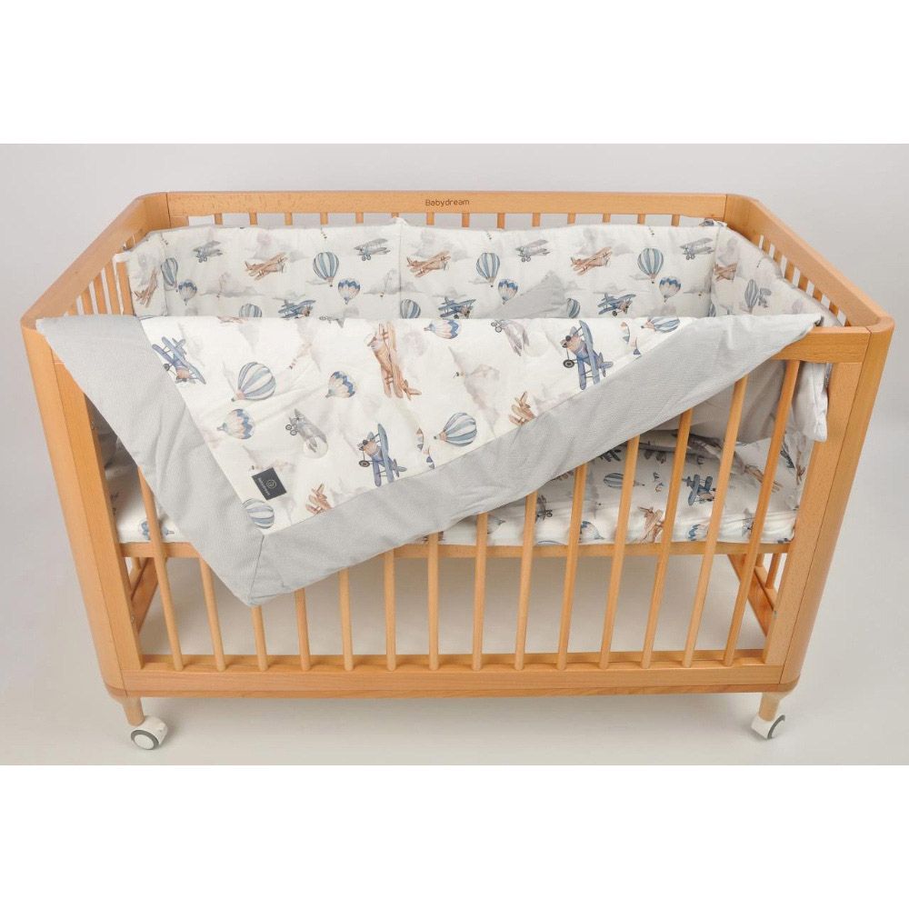 Baby Dream - Set For Crib - 4pcs - Grey