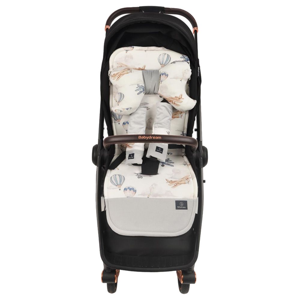 Baby Dream - Double Sided Stroller Pad - Grey