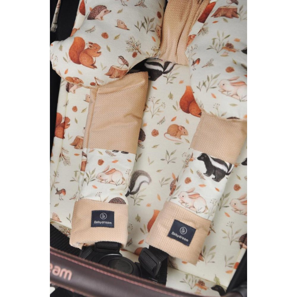 Baby Dream - Double Sided Stroller Pad - Beige