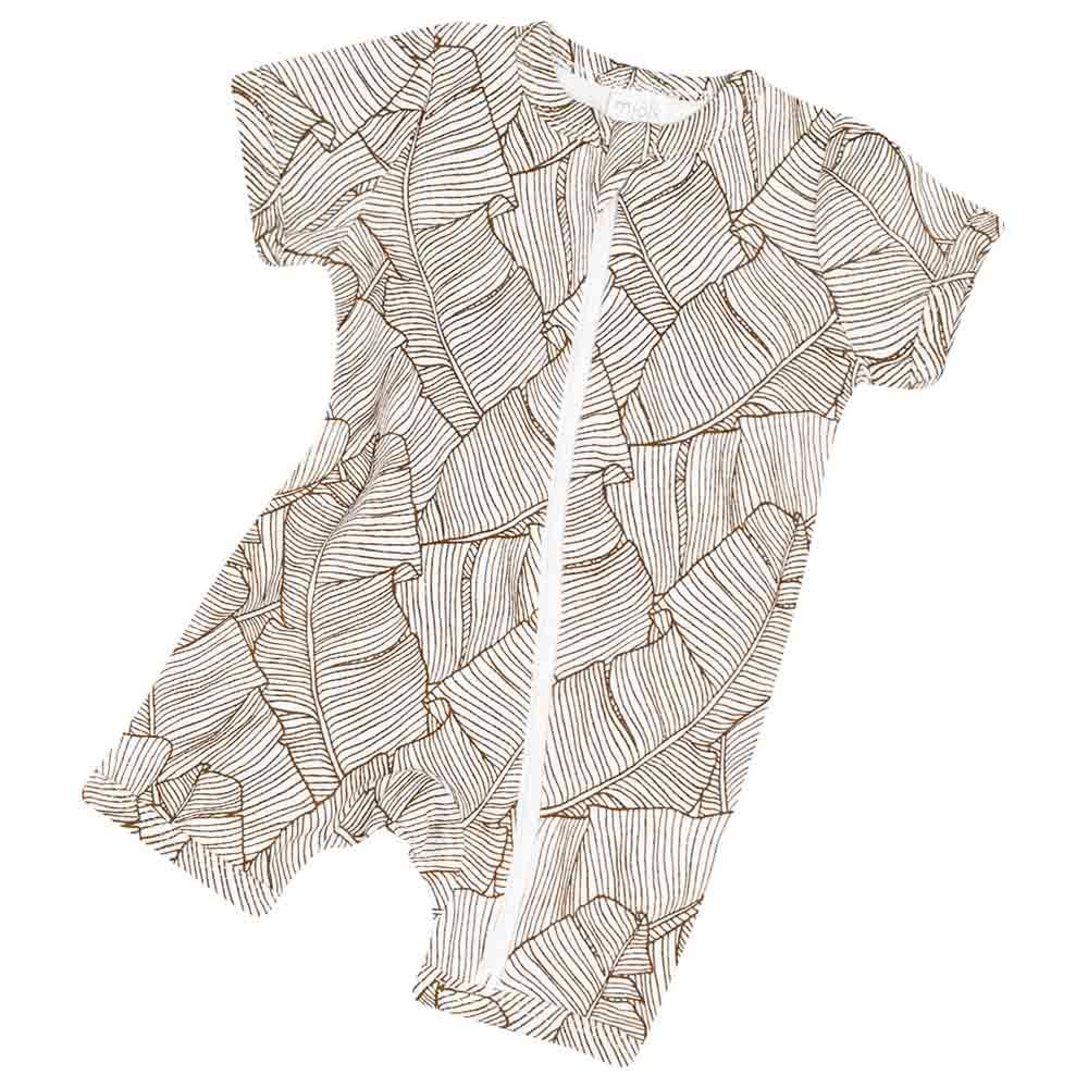 Mjolk - Sleep And Play Romper - Palm Tree