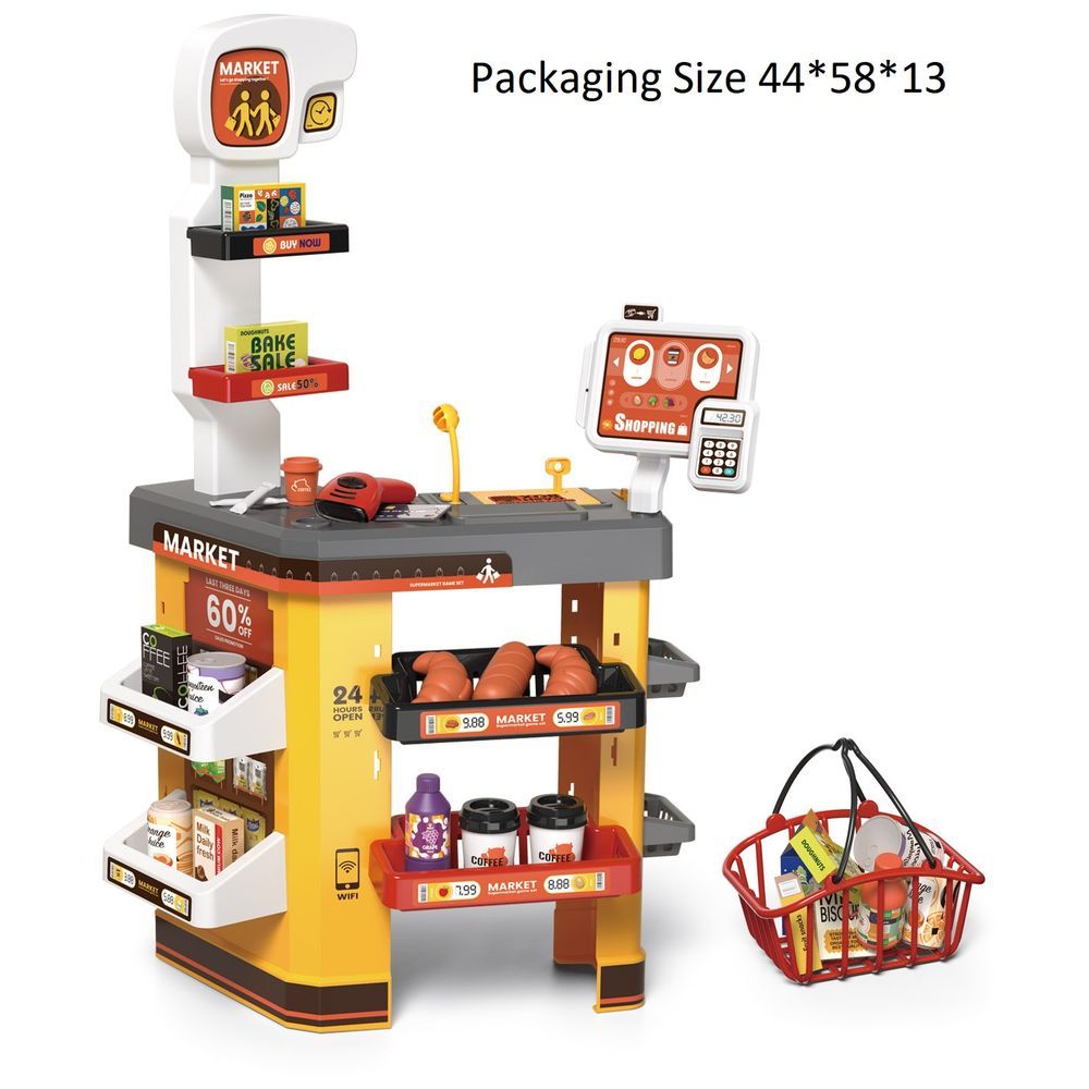 Little Angel - Kid's Portable Supermarket Educational Toys Playset - 52pcs