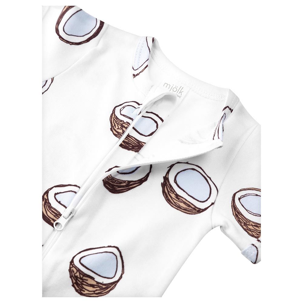 Mjolk - Sleep And Play Romper - Coconuts