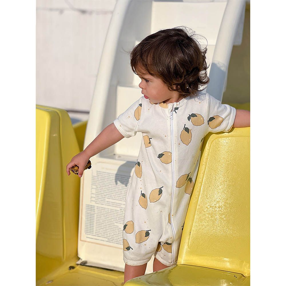 Mjolk - Sleep And Play Romper - Lemons