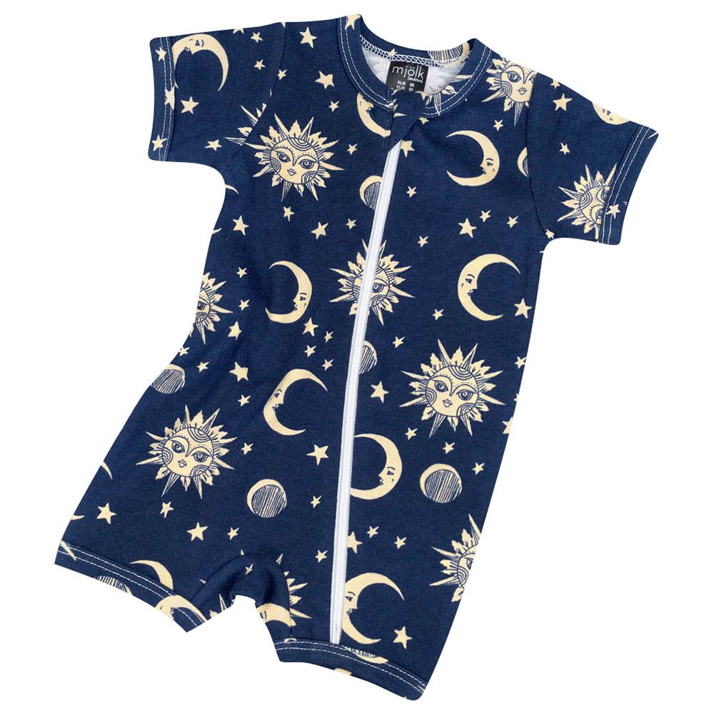 Mjolk - Sleep And Play Romper - Sun And Moon