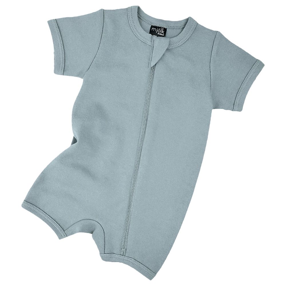 Mjolk - Sleep And Play Romper - Baby Blue