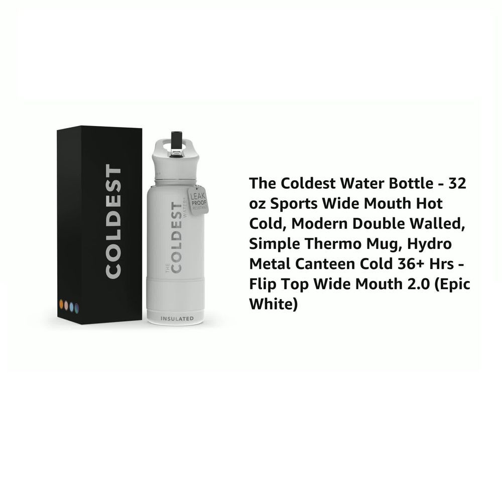 The Coldest Water - Coldest Bottle Epic White - 946ml