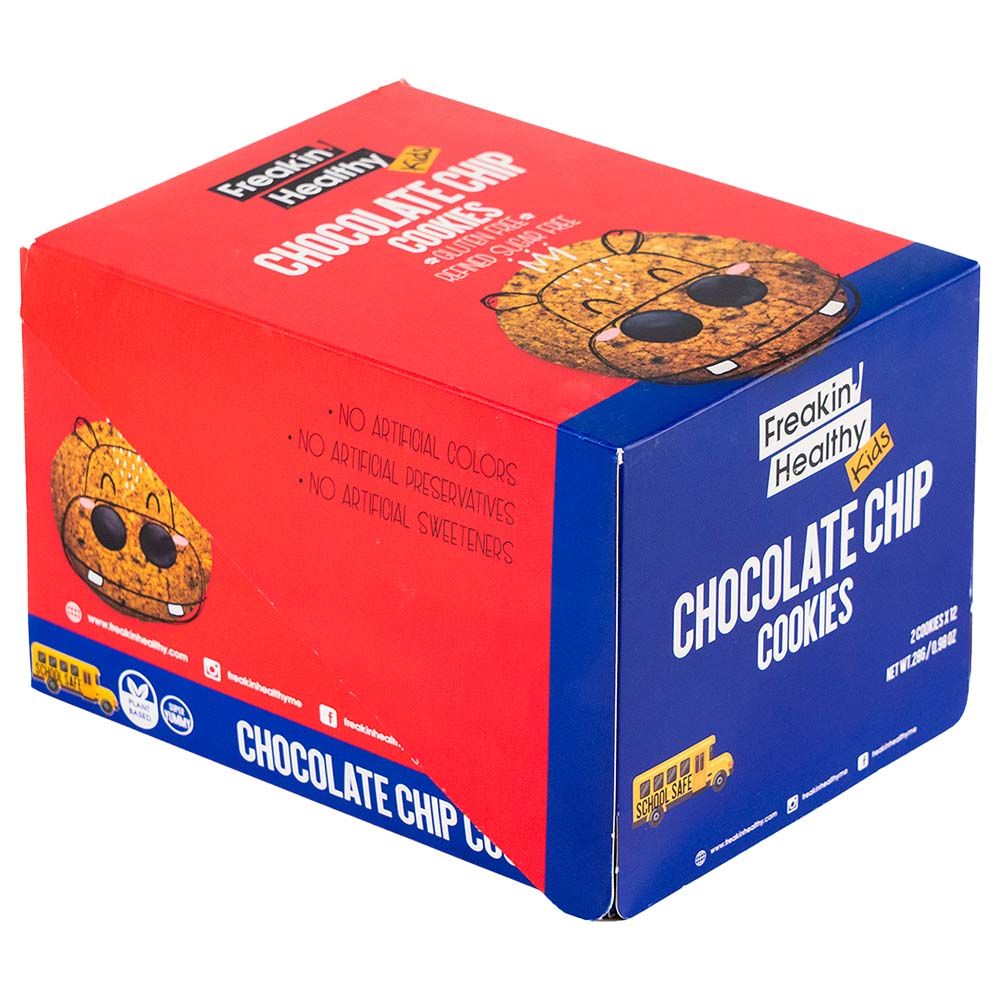 Freakin Healthy - Kids Chocolate Chip Cookies - 28 g - Pack of 12 