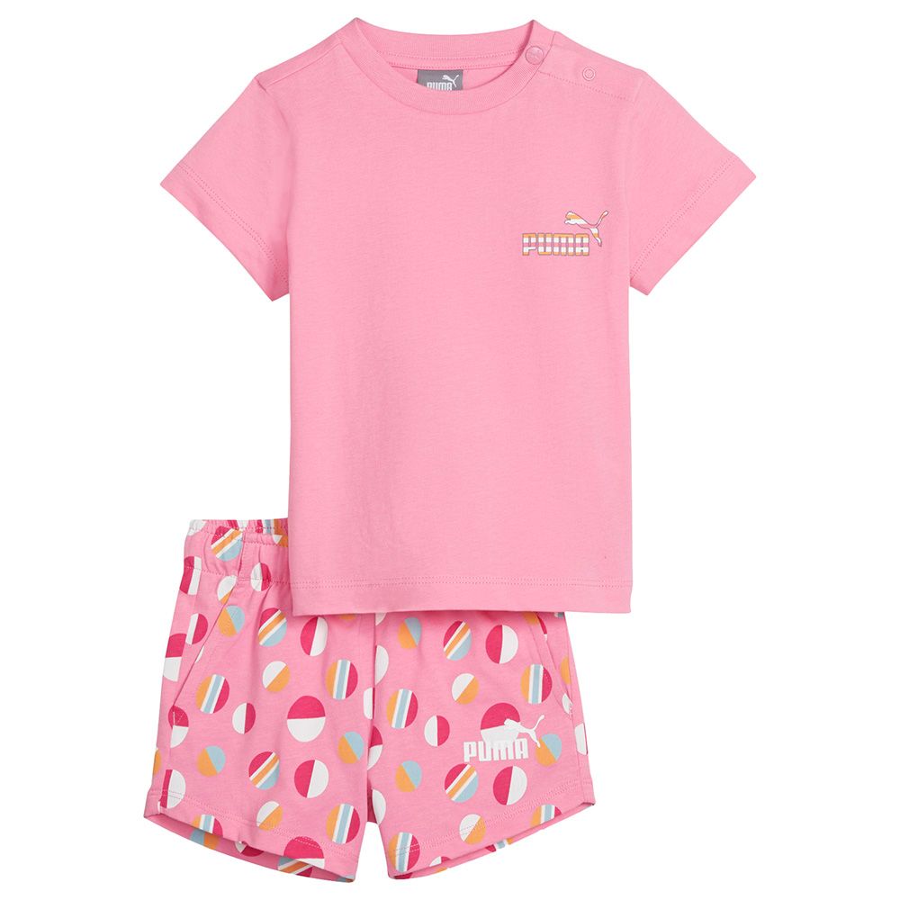 Puma - 2pc-Set - Ess+ Summer Camp Infants Matching Suit - Pink