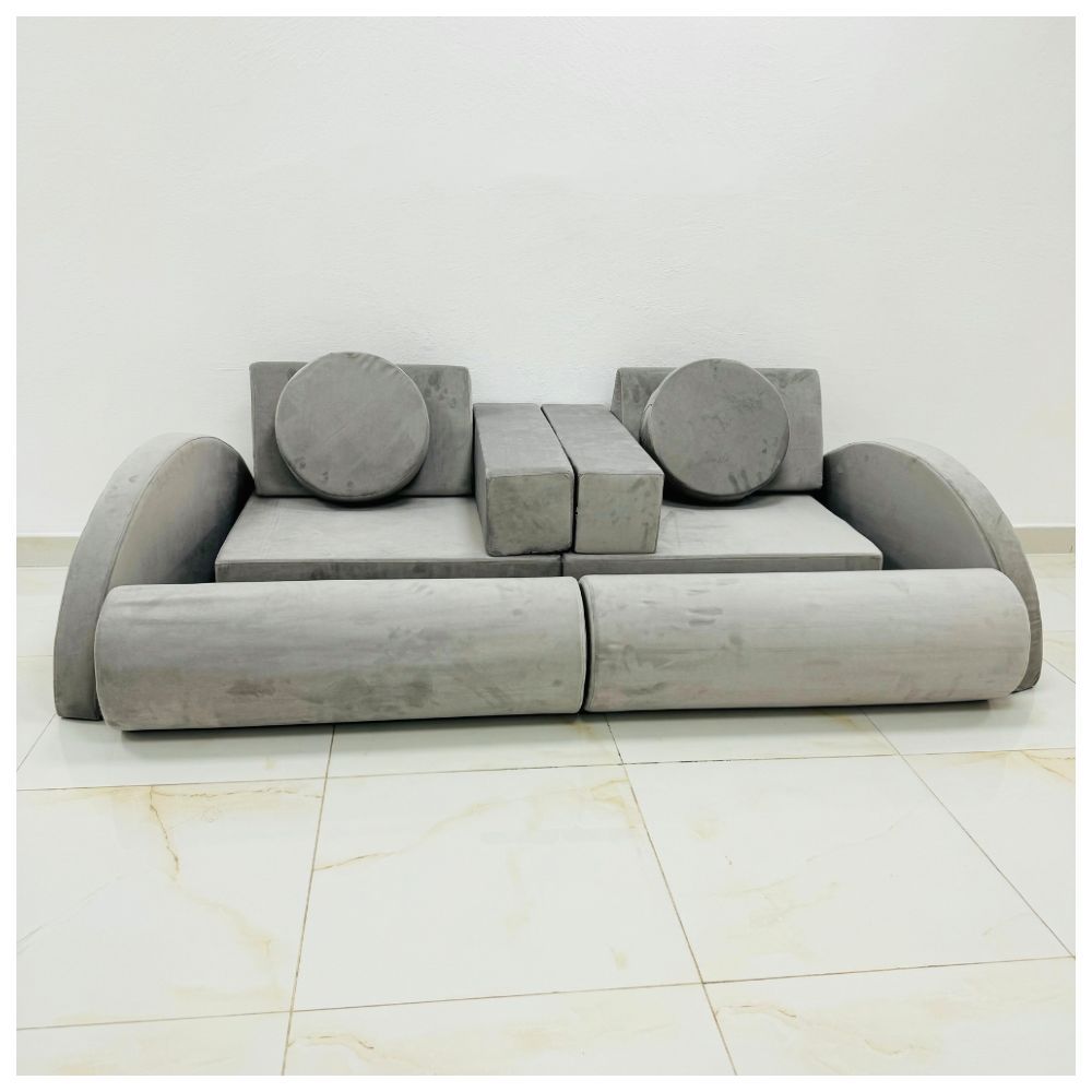 Moon Kids - Play Sofa - Light Grey - 14 Pcs